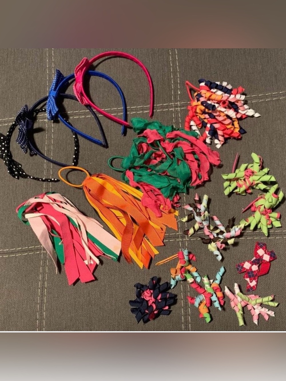 Kids Gymboree Hair Bows Bundle - Korker Ribbon Clips & Headbands Lot
